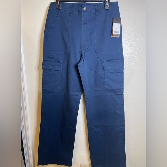 Frye Denim - Frye Pants Women's navy  Cargo Relaxed Hiking Outdoors Nature Naturalist 10